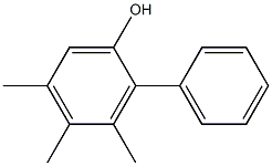 3,4,5-Trimethyl-2-phenylphenol Struktur