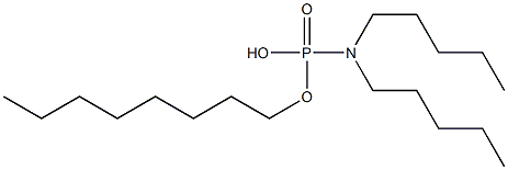 N,N-Dipentylamidophosphoric acid hydrogen octyl ester Struktur