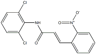 N-(2,6-Dichlorophenyl)-3-[2-nitrophenyl]propenamide Struktur