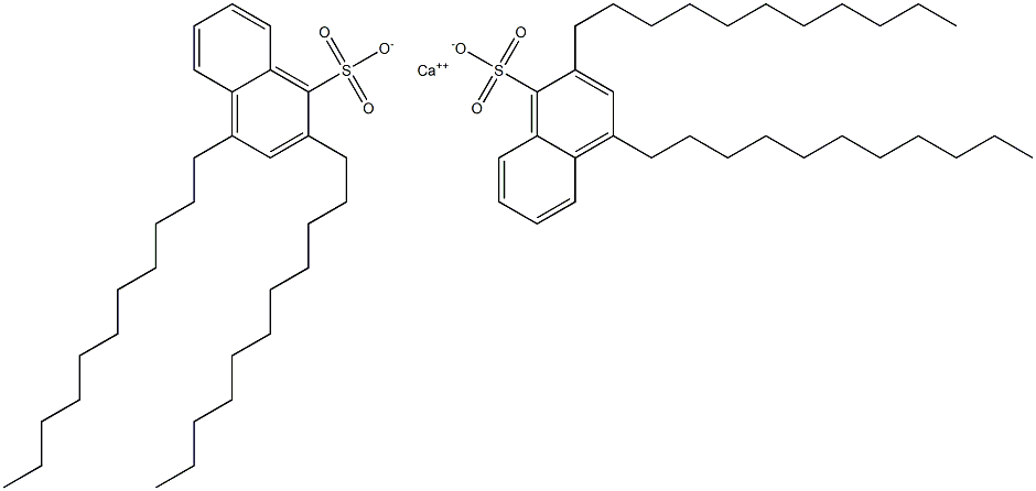 Bis(2,4-diundecyl-1-naphthalenesulfonic acid)calcium salt Struktur