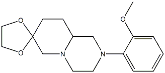 7,7-(Ethylenedioxy)-2-(2-methoxyphenyl)octahydro-2H-pyrido[1,2-a]pyrazine Struktur