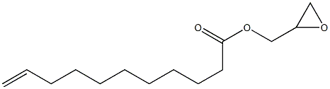 10-Undecenoic acid glycidyl ester Struktur