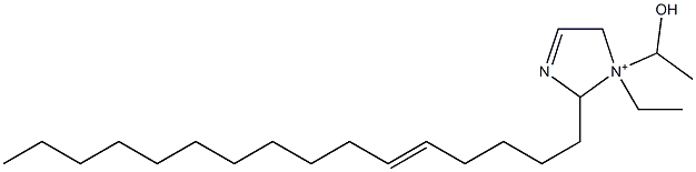 1-Ethyl-2-(5-hexadecenyl)-1-(1-hydroxyethyl)-3-imidazoline-1-ium Struktur