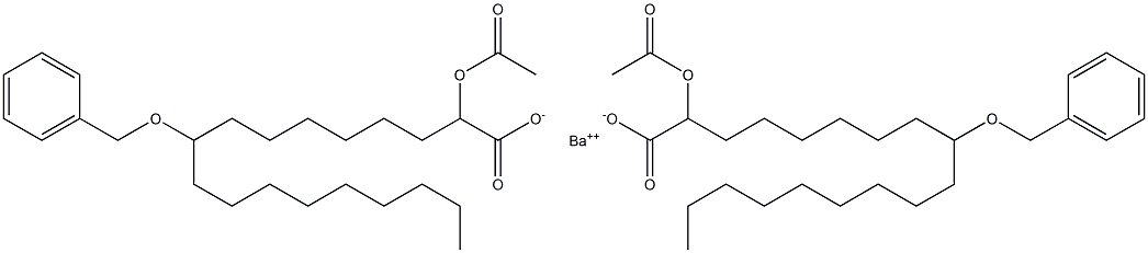 Bis(9-benzyloxy-2-acetyloxystearic acid)barium salt Struktur