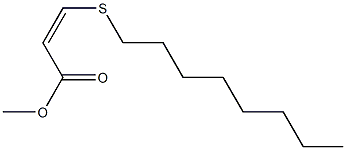 (Z)-3-(Octylthio)acrylic acid methyl ester Struktur