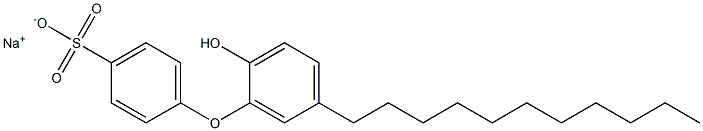 2'-Hydroxy-5'-undecyl[oxybisbenzene]-4-sulfonic acid sodium salt Struktur