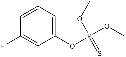 Thiophosphoric acid O,O-dimethyl O-[m-fluorophenyl] ester Struktur