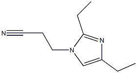 1-(2-Cyanoethyl)-2,4-diethyl-1H-imidazole Struktur