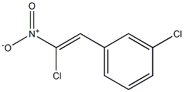 3-Chloro-1-(2-chloro-2-nitrovinyl)benzene Struktur