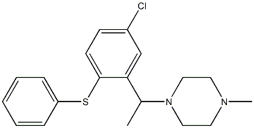 1-[1-[5-Chloro-2-(phenylthio)phenyl]ethyl]-4-methylpiperazine Struktur