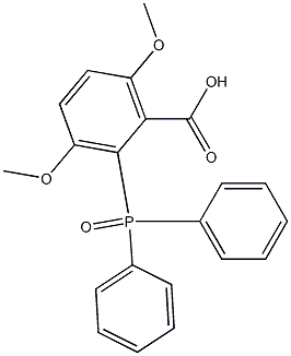 (2-Carboxy-3,6-dimethoxyphenyl)diphenylphosphine oxide Struktur