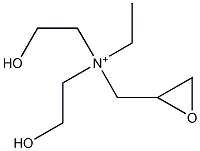 N-Ethyl-N,N-bis(2-hydroxyethyl)oxiranemethanaminium Struktur