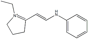 1-Ethyl-2-[2-(phenylamino)ethenyl]-1-pyrroline-1-ium Struktur