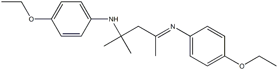 N-[3-(p-Ethoxyanilino)-1,3-dimethylbutylidene]-p-phenetidine Struktur