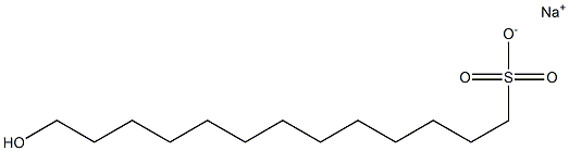 13-Hydroxytridecane-1-sulfonic acid sodium salt Struktur