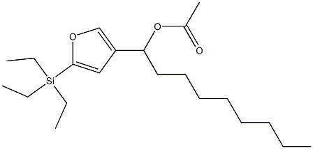 Acetic acid 1-[5-(triethylsilyl)-3-furyl]nonyl ester Struktur