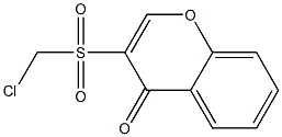 3-Chloromethylsulfonyl-4H-1-benzopyran-4-one Struktur