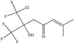 6-(Chlorodifluoromethyl)-6-hydroxy-2-methyl-7,7,7-trifluoro-2-hepten-4-one Struktur