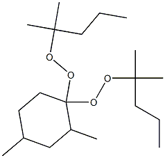 2,4-Dimethyl-1,1-bis(1,1-dimethylbutylperoxy)cyclohexane Struktur