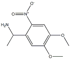 1-(4,5-Dimethoxy-2-nitrophenyl)ethylamine Struktur