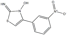 4-(3-Nitrophenyl)-2-imino-2,3-dihydrothiazol-3-ol Struktur