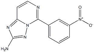 2-Amino-5-[3-nitrophenyl][1,2,4]triazolo[1,5-c]pyrimidine Struktur