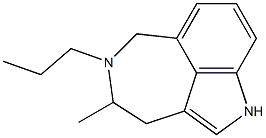 3,4,5,6-Tetrahydro-4-methyl-5-propyl-1H-azepino[5,4,3-cd]indole Struktur