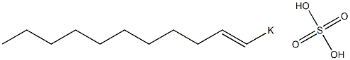 Sulfuric acid 1-undecenyl=potassium salt Struktur