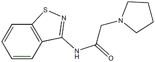 N-(1,2-Benzisothiazol-3-yl)-2-(1-pyrrolidinyl)acetamide Struktur