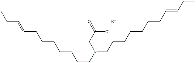 N,N-Di(8-undecenyl)aminoacetic acid potassium salt Struktur