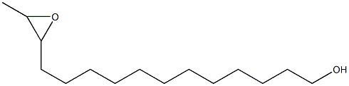 13,14-Epoxypentadecan-1-ol Struktur