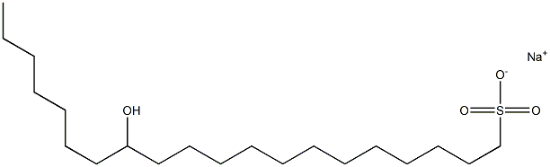 13-Hydroxyicosane-1-sulfonic acid sodium salt Struktur