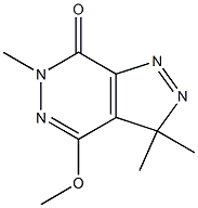 3,3,6-Trimethyl-4-methoxy-3H-pyrazolo[3,4-d]pyridazin-7(6H)-one Struktur