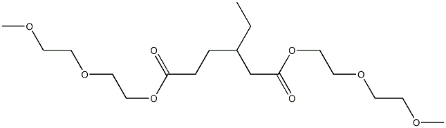 3-Ethyladipic acid bis[2-(2-methoxyethoxy)ethyl] ester Struktur