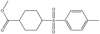 4-(4-Methylphenylsulfonyl)cyclohexanecarboxylic acid methyl ester Struktur