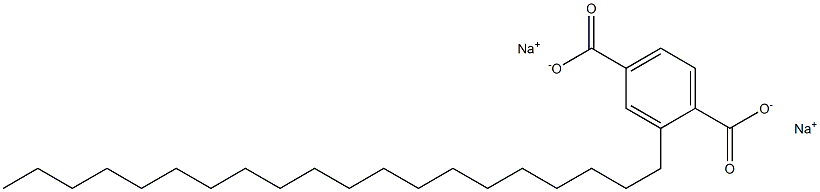 2-Icosylterephthalic acid disodium salt Struktur