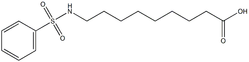 9-(Phenylsulfonylamino)nonanoic acid Struktur