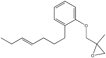 2-(4-Heptenyl)phenyl 2-methylglycidyl ether Struktur