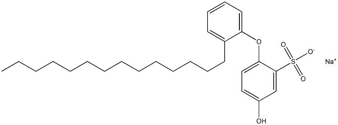 4-Hydroxy-2'-tetradecyl[oxybisbenzene]-2-sulfonic acid sodium salt Struktur