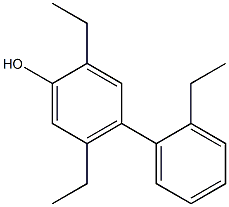 2,5-Diethyl-4-(2-ethylphenyl)phenol Struktur