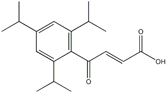 3-(2,4,6-Triisopropylbenzoyl)acrylic acid Struktur