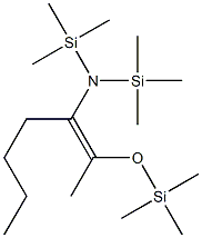 (Z)-3-[Bis(trimethylsilyl)amino]-2-(trimethylsilyloxy)-2-heptene Struktur