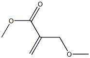 2-(Methoxymethyl)propenoic acid methyl ester Struktur