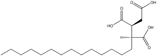 (2S,3S)-1,2,3-Heptadecanetricarboxylic acid 3-methyl ester Struktur