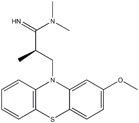 [1R,(+)]-2-(2-Methoxy-10H-phenothiazine-10-yl)-1,N,N-trimethyl-1-ethanecarboxamidine Struktur