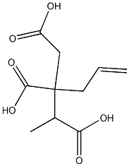 Butane-1,2,3-tricarboxylic acid 2-(2-propenyl) ester Struktur