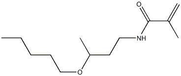 N-(3-Pentyloxybutyl)methacrylamide Struktur