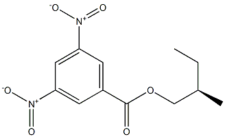 (-)-3,5-Dinitrobenzoic acid (R)-2-methylbutyl ester Struktur