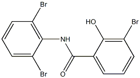 2',3,6'-Tribromo-2-hydroxybenzanilide Struktur