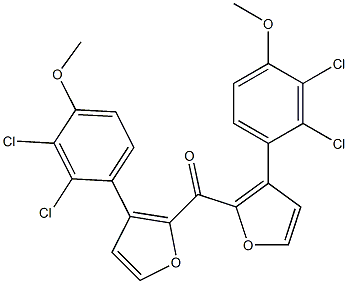 (2,3-Dichloro-4-methoxyphenyl)(2-furanyl) ketone Struktur